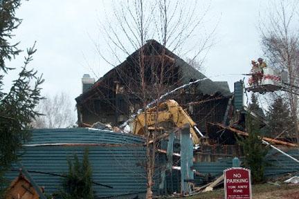 March 24, 2006 Mutual aid to Brewster | Structure Fire | Fieldstone Pond | Pictures Copyright © 2006 Photos:  Frank Becerra Jr. / The Journal News, County Car 2 (Ron Davies), and John Marshall.